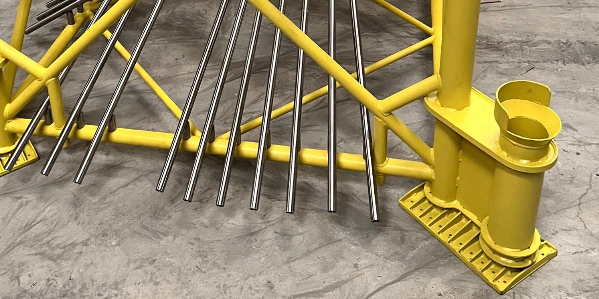  scale model of an oil rig foundation 